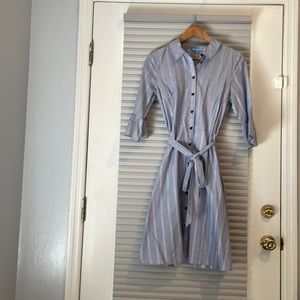 Draper James size 8 button down midi dress.
